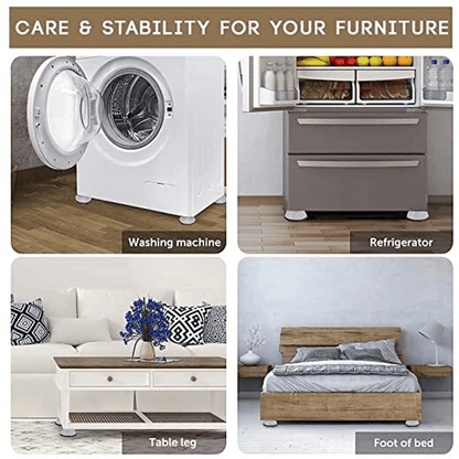 Anti-Vibration Pads for Washing Machine & Furniture (4 Pcs)
